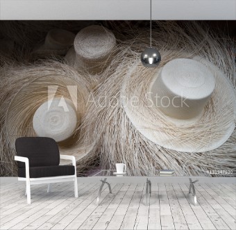 Picture of Unfinished panama hats 